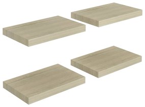 ΡΑΦΙΑ ΤΟΙΧΟΥ 4 ΤΕΜ. ΧΡΩΜΑ ΔΡΥΟΣ 40 X 23 X 3,8 ΕΚ. MDF 323870