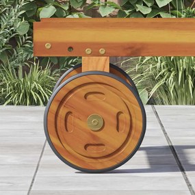 vidaXL Ευρυχωροί Τροχοί με τροχούς 2 pcs Καφέ 20.5 x 20.5 x 2 εκ.