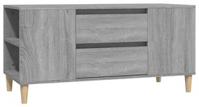 Έπιπλο Τηλεόρασης Γκρι Sonoma 102x44,5x50εκ. Επεξεργασμένο Ξύλο 819602