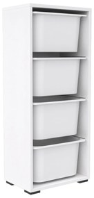 ΣΥΡΤΑΡΙΕΡΑ SANI HM18216.01 ΜΕΛΑΜΙΝΗ ΣΕ ΛΕΥΚΟ-4 ΛΕΥΚΑ ΣΥΡΤΑΡΙΑ P.E. 45,5x30x109Υεκ - 0615412 - HM18216.01