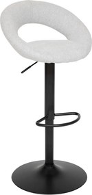 ΚΑΡΈΚΛΕΣ &amp; ΠΟΛΥΘΡΌΝΕΣ SASHA GR/BLK ADJ BAR STOOL ATMOSPHERA 207338A