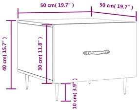 ΤΡΑΠΕΖΑΚΙ ΣΑΛΟΝΙΟΥ ΓΚΡΙ ΣΚΥΡΟΔ. 50 X 50 X 40 ΕΚ. ΕΠΕΞΕΡΓ. ΞΥΛΟ 829356