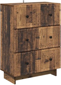 vidaXL Ντουλάπι με Συρτάρια 66 x 34,5 x 90 εκ Επεξεργασμένο Ξύλο