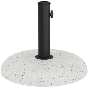vidaXL Βάση Ομπρέλας για Πόλους 37/42/52/58mm Λευκό Σκυρόδεμα 20 kg