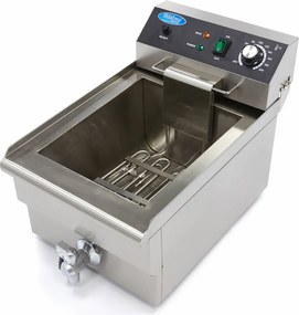 Deep Fryer - 16L - 1 Basket - with Drain Tap