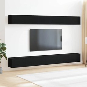 vidaXL Σετ επίπλου τηλεόρασης 6 pcs Μαύρη δρυς 100 x 30 x 30 cm