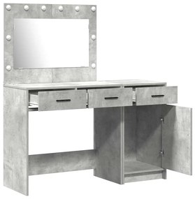 vidaXL Τραπέζι περιποίησης με συρτάρι 2 pcs Γκρι 40 x 41 x 75 εκ