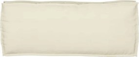 vidaXL Μαξιλάρι Ύφασμα Όξφορντ Κρεμ 100 x 40 x 8 εκ