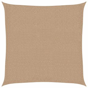 vidaXL Πανί Σκίασης Taupe 3,6 x 3,6 μ. από HDPE 160 γρ./μ²