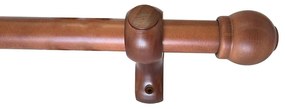 Κουρτινόξυλο Φ28mm Μονό 160cm Με Άκρα Grace Bolonga Walnut 99816