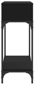 vidaXL Τραπέζι Κονσόλα Μαύρο 100 x 30,5 x 75 εκ. από Επεξεργ. Ξύλο