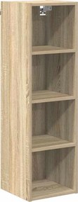 vidaXL Κρεμαστό ντουλάπι με αποθήκευση Δρύς Sonoma 30 x 29,5 x 100 εκ.