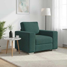 vidaXL Καθίσμα Σαλονιού Σκούρο Πράσινο 100 cm ύφασμα