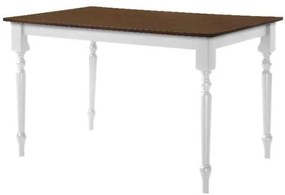 Τραπέζι 150x90cm Καρυδί/Άσπρο SALOON