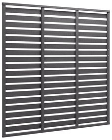 vidaXL Πάνελ Περίφραξης Γκρι 180 x 180 εκ. από WPC