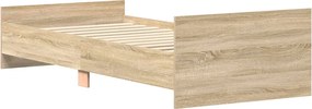 vidaXL Σκελετός Κρεβατιού Sonoma Δρυς 80 x 200 cm Επεξεργασμένο Ξύλο