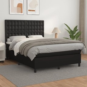 ΚΡΕΒΑΤΙ BOXSPRING ΜΕ ΣΤΡΩΜΑ ΜΑΥΡΟ 140X200ΕΚ.ΑΠΟ ΣΥΝΘΕΤΙΚΟ ΔΕΡΜΑ 3142845