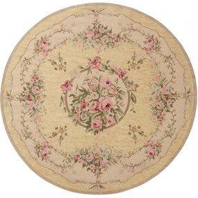 Χαλί Canvas Aubuson 204 J Beige-Pink Royal Carpet 150X150cm Round