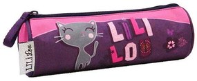 Βagtrotter κασετίνα βαρελάκι &quot;Lililou&quot; μωβ 22x7εκ.  τμχ.