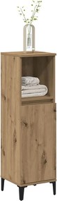 vidaXL Ντουλάπι μπάνιου Δρυς τεχνίτης 30x30x100 cm Κατασκευασμένο ξύλο