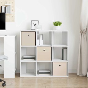 vidaXL Πλαϊνό γραφείο Λευκό 88,5 x 29 x 84,5 εκ.