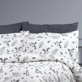 Φανελένια Μαξιλαροθήκη (50x70) Dimcol Μυρτώ 350 Grey