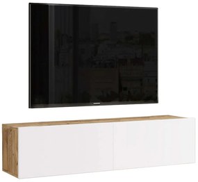 Έπιπλο Tηλεόρασης Eπιτοίχιο Serit 176-000062 140x31,6x29,6cm Sonoma-White