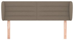 vidaXL Κεφαλάρι με Πτερύγια Taupe 147 x 23 x 78/88 εκ. Υφασμάτινο