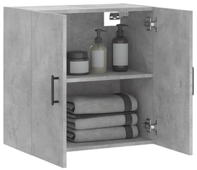 vidaXL Ντουλάπι Τοίχου Γκρι Σκυροδέματος 60x31x60 εκ. Επεξεργ. Ξύλο