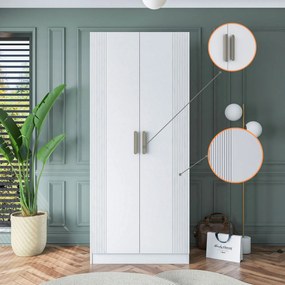 Ντουλάπα Λευκό BRECE 90x57.5x210