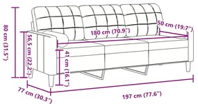 ΚΑΝΑΠΕΣ ΤΡΙΘΕΣΙΟΣ ΑΝΟΙΧΤΟ ΓΚΡΙ 180 ΕΚ. ΒΕΛΟΥΔΙΝΟΣ ΜΕ ΜΑΞΙΛΑΡΙΑ 3278229