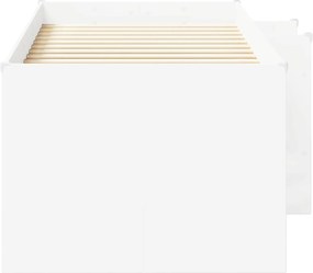 vidaXL Κρεβάτι Υψηλού Στυλ για Παιδιά 2 pcs Λευκό Επεξεργασμένο Ξύλο