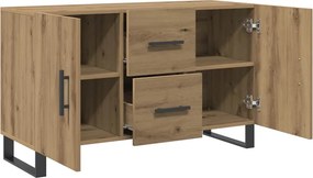 vidaXL Σκευοθήκη Δρυς τεχνίτης 100x36x60 cm Κατασκευασμένο ξύλο