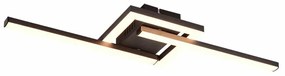 Φωτιστικό Οροφής-Τοίχου 54xW16xH5cm Led SMD 17w 3000K 1860lm Μέταλλο Μαύρο Ματ Trio Lighting RL Viale R67303132