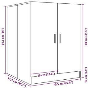 ΝΤΟΥΛΑΠΙ ΠΛΥΝΤΗΡΙΟΥ ΜΑΥΡΟ 71 X 71,5 X 91,5 ΕΚ. 808396