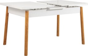 Τραπέζι Επεκτεινόμενο Πεύκο Atlantic / Λευκό SANTIAGO 153x75x75