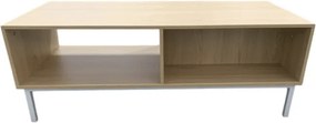 Τραπεζάκι σαλονιού Haptic ξύλινο μπεζ 110x50x40εκ