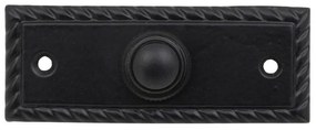 Roline K397 Κουδούνι από Ορείχαλκο Μαύρο Ματ 80x30mm