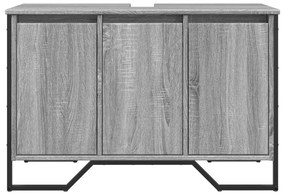 vidaXL Ντουλάπι Νιπτήρα Μπάνιου Γκρι Sonoma 91x35x60 εκ. Επεξ. Ξύλο