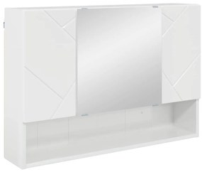 vidaXL Σετ Επίπλων Μπάνιου 5 pcs Γυαλιστερό λευκό 30 x 35 x 192 εκ.
