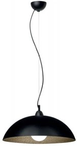Κρεμαστό Φωτιστικό Οροφής Plexiglass Ε27 Φ40 130-01/40 Arkolight-130-42-01/40-Μαύρο-Χρυσό 130-42-01/40