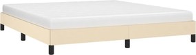 vidaXL Σκελετός Κρεβατιού Χωρίς Στρώμα Κρεμ 180x200 εκ. Υφασμάτινο
