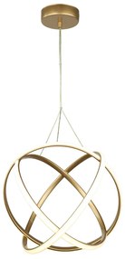 Φωτιστικό Οροφής LED Step Dimmable Heronia Atomic/40 01-0407 Gold Mat