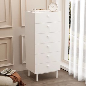 Συρταριέρα Λευκό FLOZIL 47.9x36.8x113.2