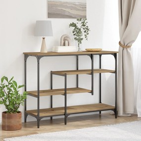 Κονσόλα Artisan Oak 100x35x75 εκ Επεξεργασμένου Ξύλου &amp; Χάλυβα