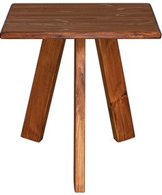 Ξύλινο Τετράγωνο Τραπέζι Με Ξύλο Πέυκου 80 x 80 x 73(h)cm