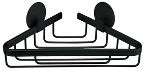 Ράφι Μπάνιου Rocco Γωνιακό 25,4x4,5x13,5cm Black Kleine Wolke Aluminium