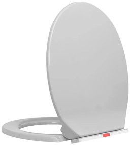 Κάλυμμα Λεκάνης με Soft Close & Quick Release Οβάλ Ανοιχτό Γκρι