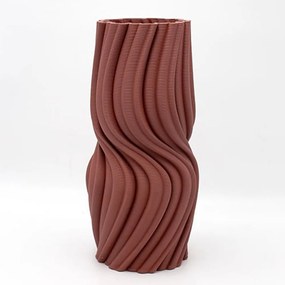 Βάζο Κεραμικό 819-00669 Φ17x36cm Bordo Estheti Home Κεραμικό