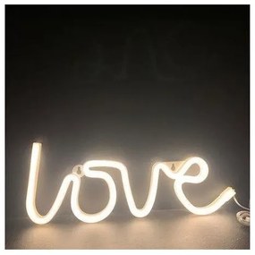 Φωτιστικό Επιτραπέζιο-Επιτοίχιο LOVE 118 NEON LED Μπαταρίας ACA-X041181322-Κίτρινο X041181322